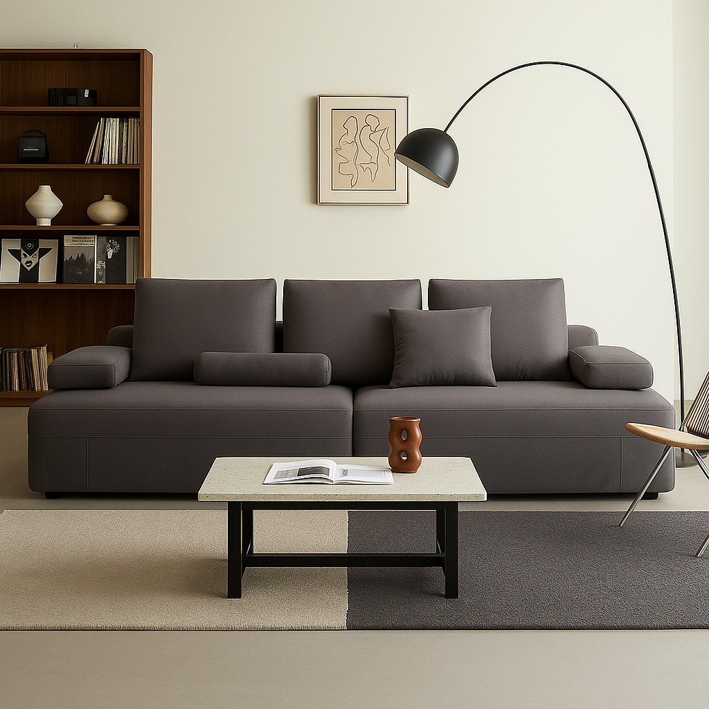 Composition Wabi Sabi Gray Sofa-Gray