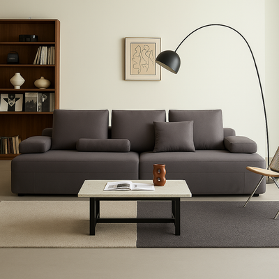 Composition Wabi Sabi Gray Sofa-Gray