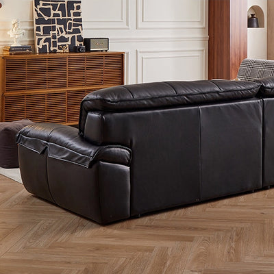 Ridhay Leather Sleeper Sofa