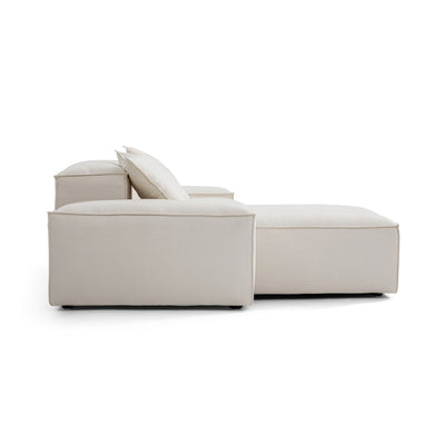 Freedom Modular Sectional Sofa-Beige-106.3"-Low