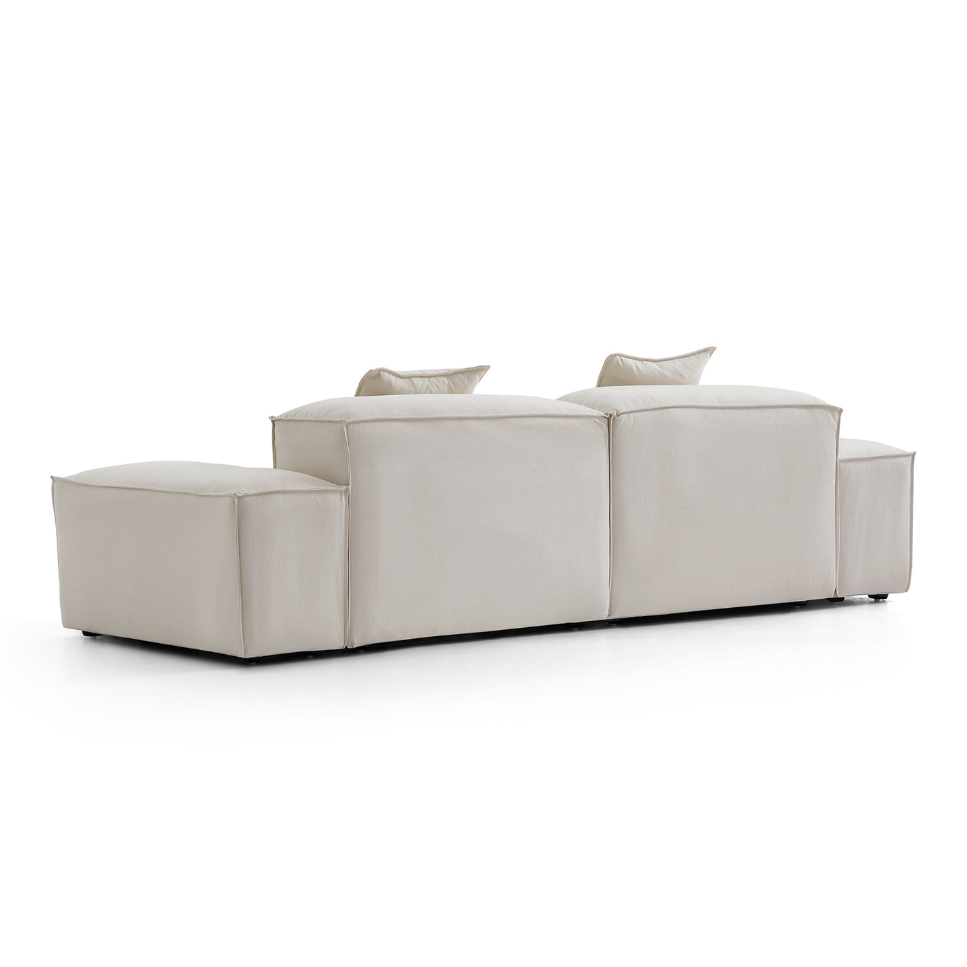 Freedom Modular Sectional Sofa-Beige-106.3"-Low