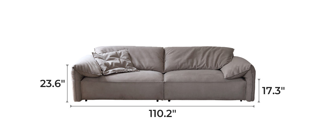 Dumbo Wabi-Sabi Gray Frosted Sofa