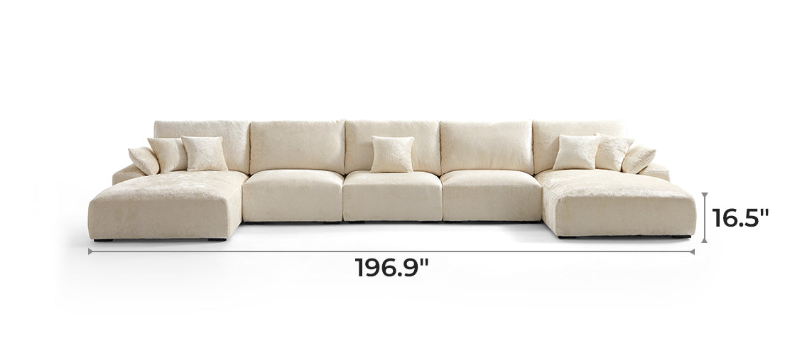 The Empress Yellow U-Shaped Sectional