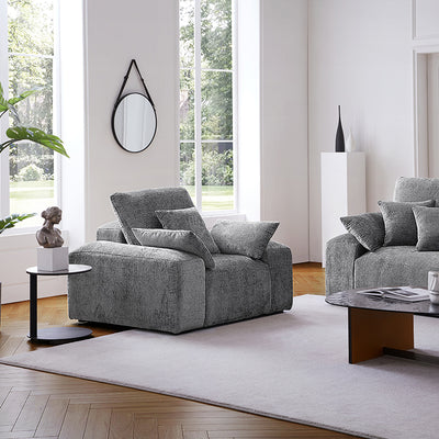 The Empress Gray Armchair-Gray