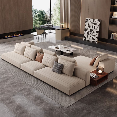 Brandy Channel Tufting Sectional with Coffee Table