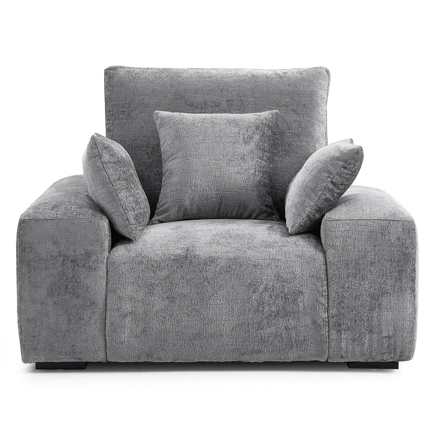 The Empress Gray Armchair-Gray