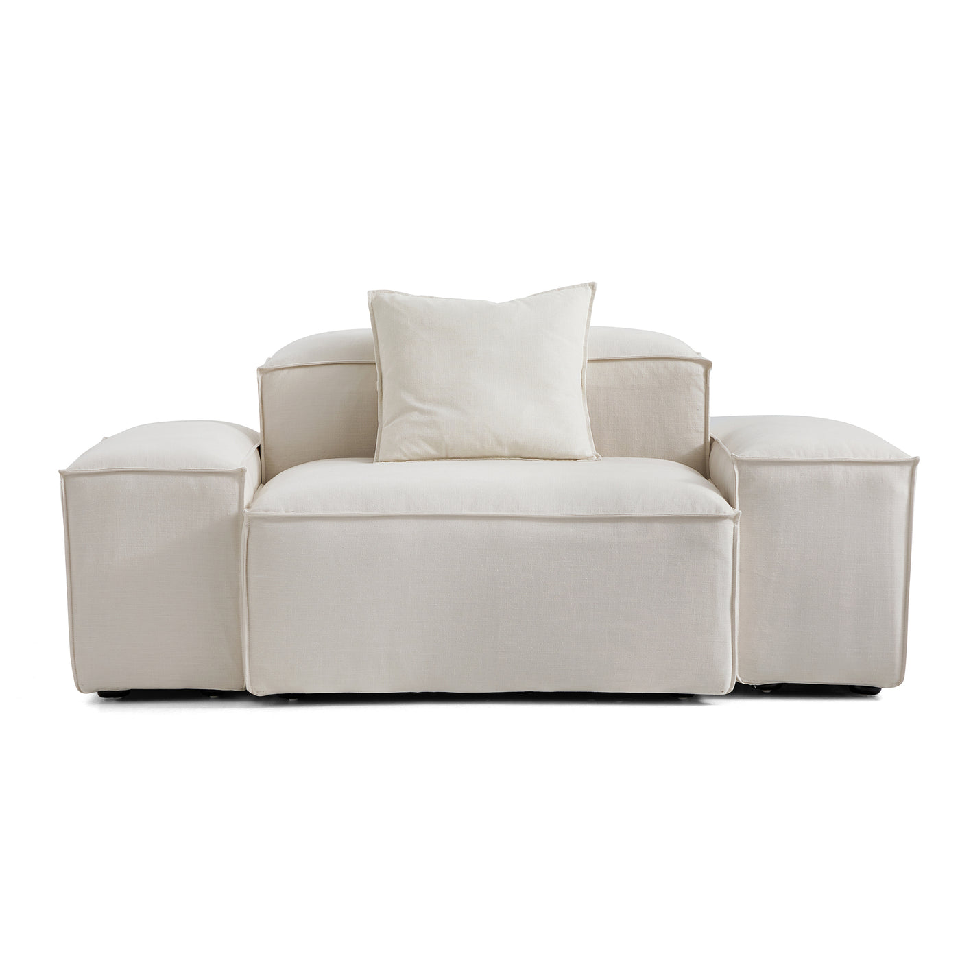 Freedom Modular Accent Armchair-Beige-Low