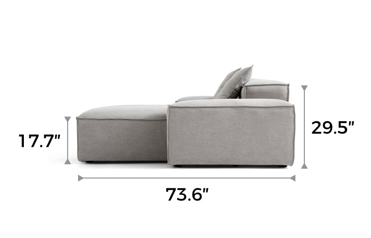 Freedom Modular New Gray Sectional Sofa