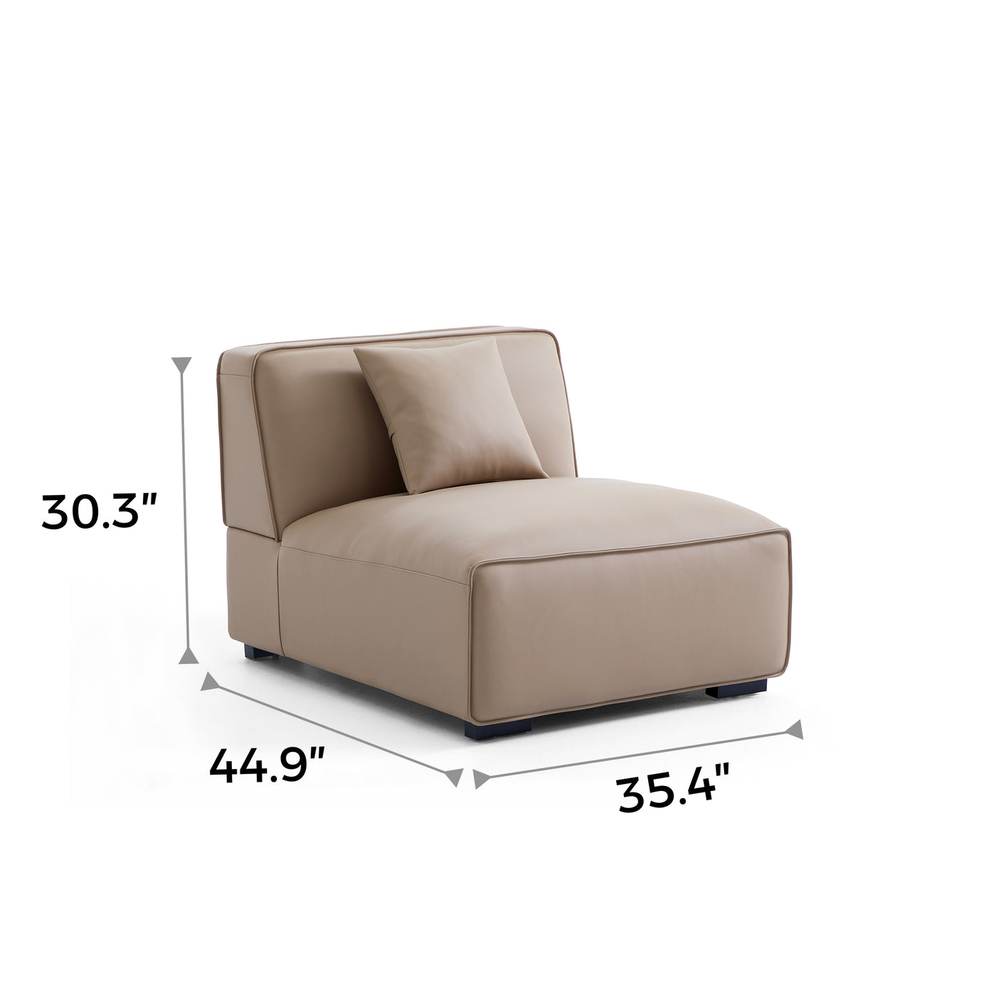 Domus Sofa Middle Seat-Khaki