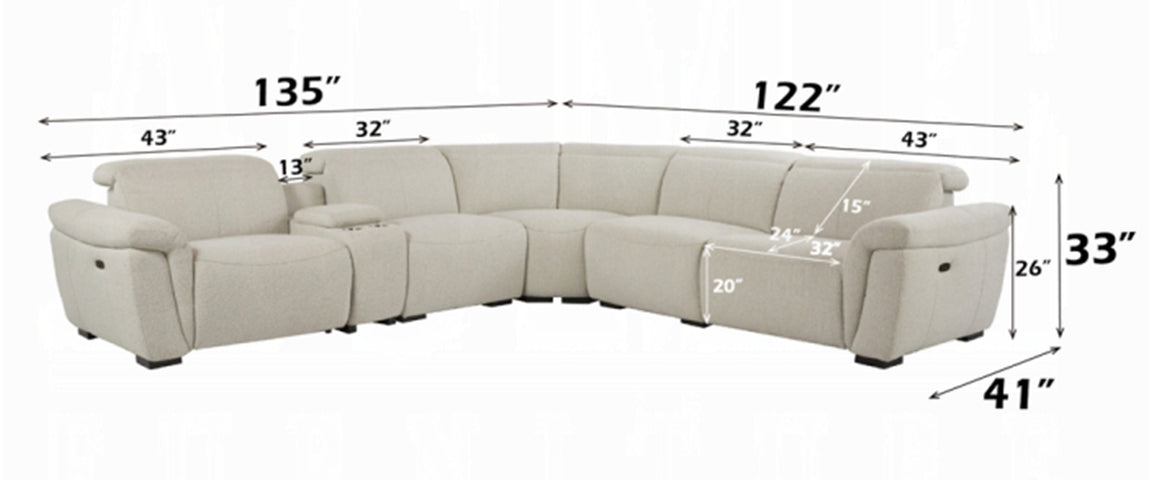 Tillery Power Recliner Sectional Sofa
