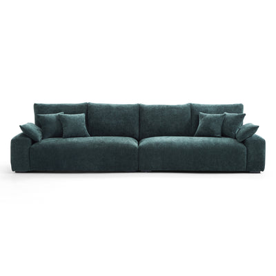 The Empress Green Sofa-Green-140.1"