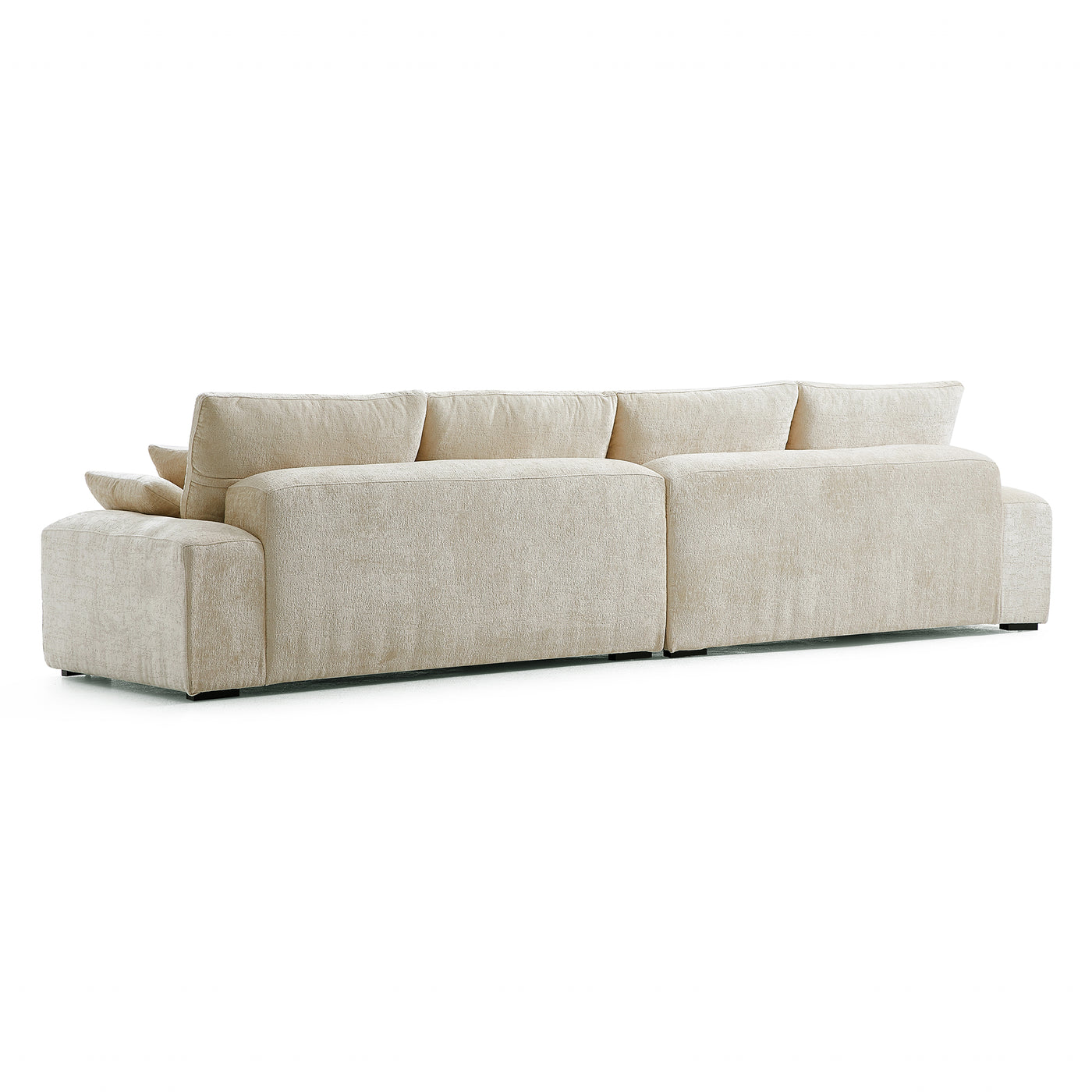 The Empress Beige Sofa-Beige-140.1″