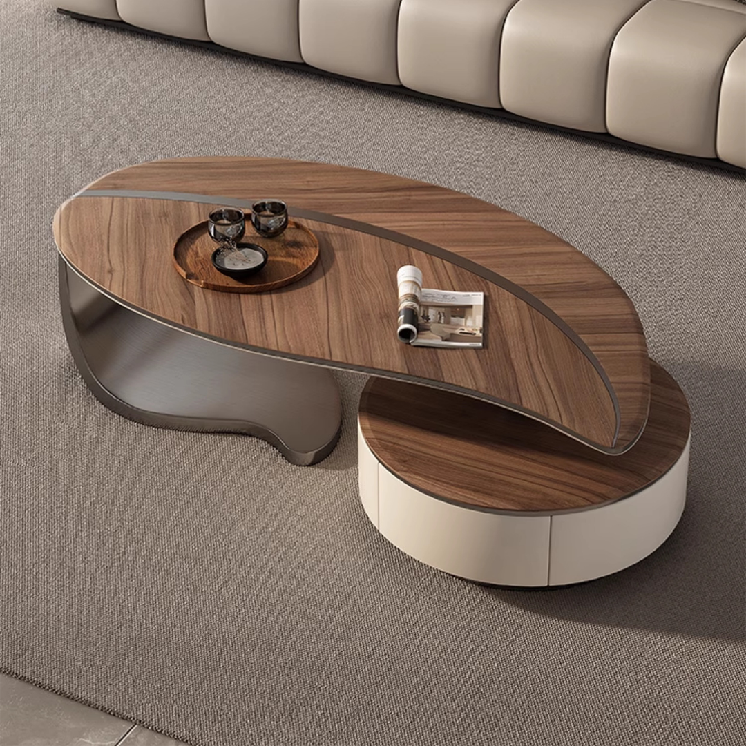 Leaf Curved Coffee Table Set