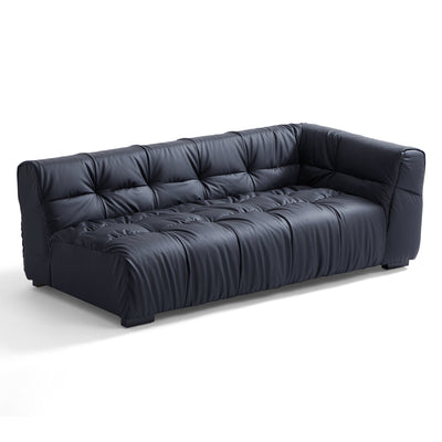 Boba Black Leathaire Sofa-Black