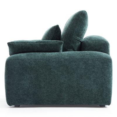 The Empress Green Armchair-Green