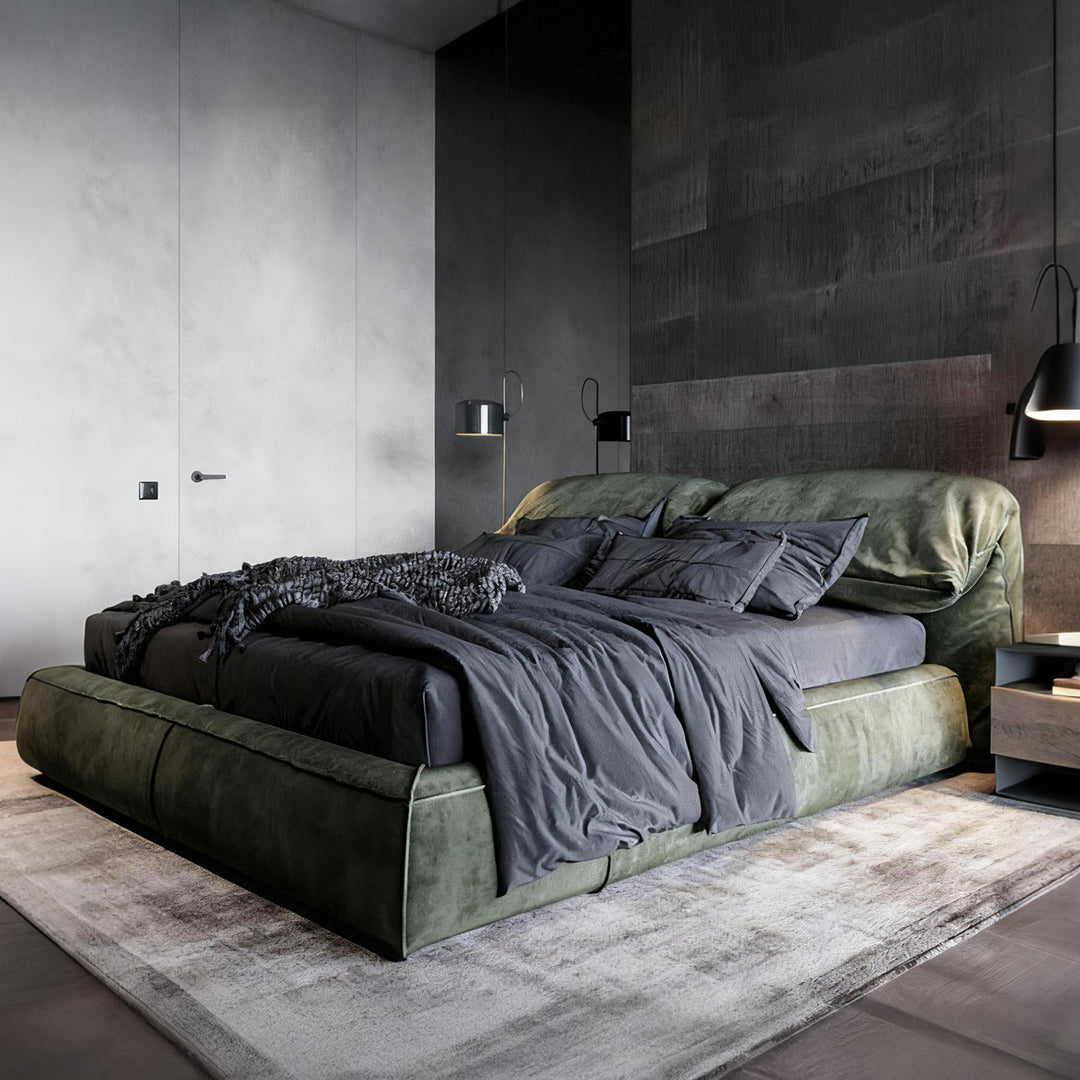 Pistachio Frosted Fabric Bed