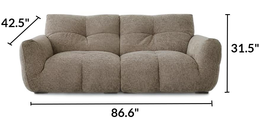 Cocoa Loaf Fabric Sofa
