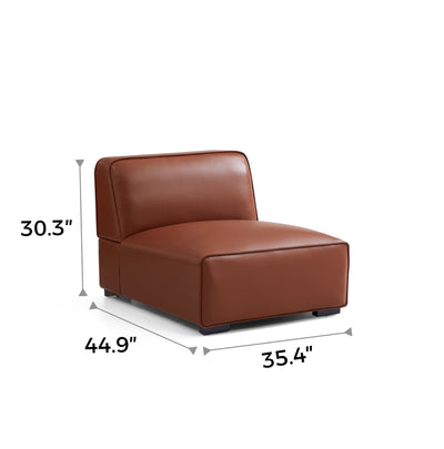 Domus Sofa Middle Seat-Brown