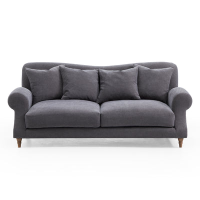 Lsabelle Vintage Gray Fabric Sofa-hidden