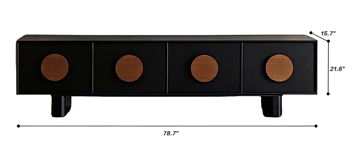 Circa Black Wood TV Stand