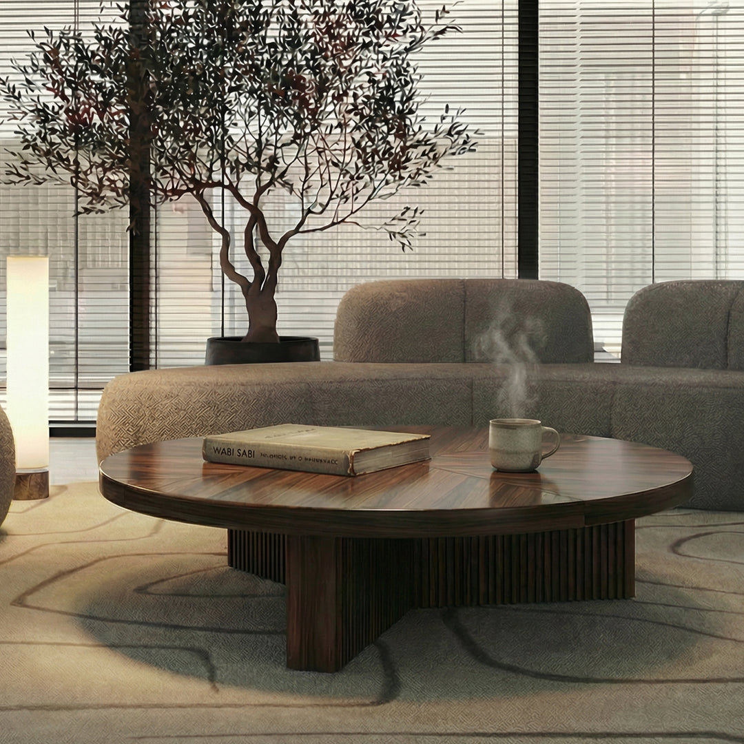 Benjara Round Coffee Table