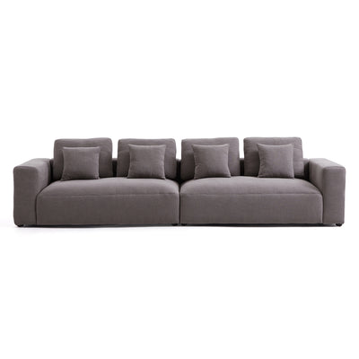 Nathan Modular Dark Gray Natural Linen Sofa-hidden