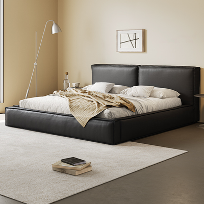 BlockSense Modern Leather Bed