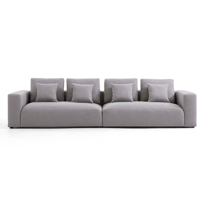 Nathan Modular Light Gray Polyester Fabric Sofa-hidden