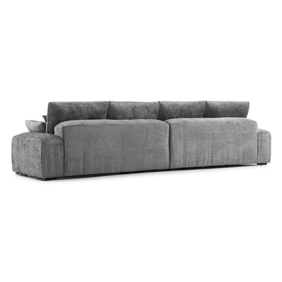 The Empress Beige Sofa Set-Gray-140.1"