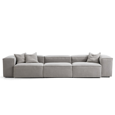 Freedom Modular Sofa-New Gray-143.7"-High