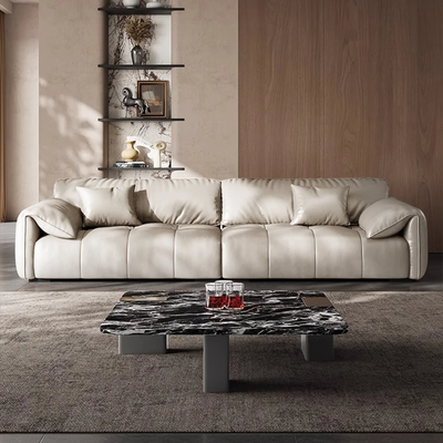 Anorea Brown Contemporary Minimalist Sofa