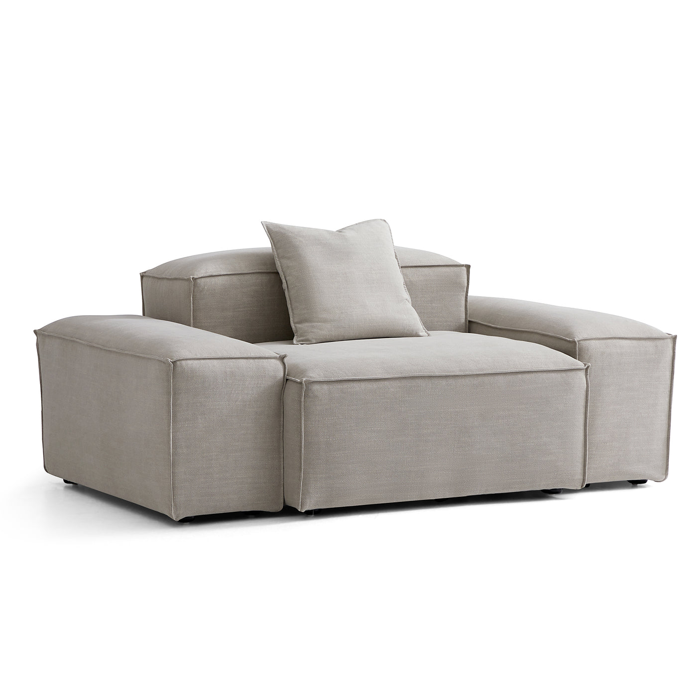 Freedom Modular New Gray Accent Armchair-Sand-Low