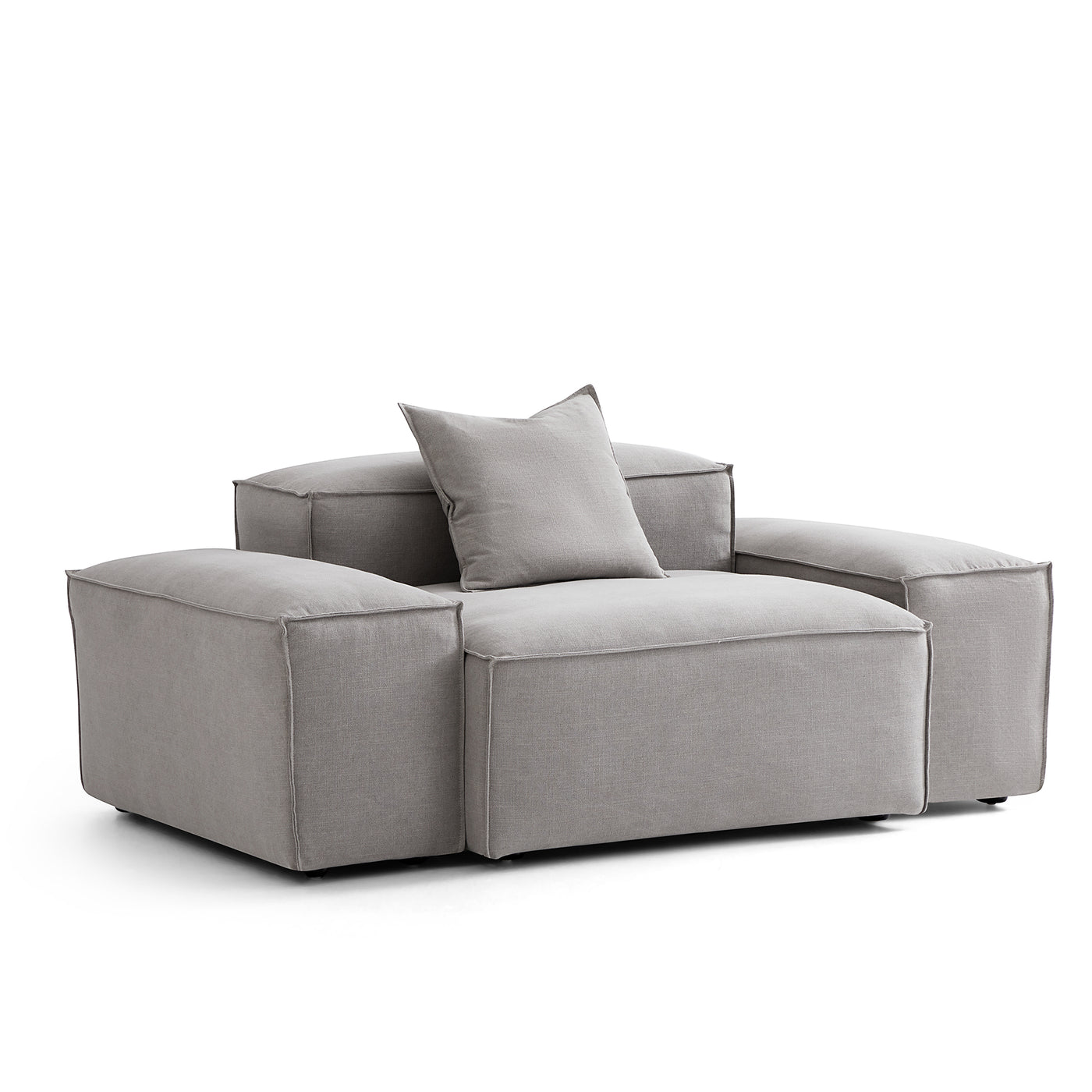 Freedom Modular Accent Armchair-New Gray-Low