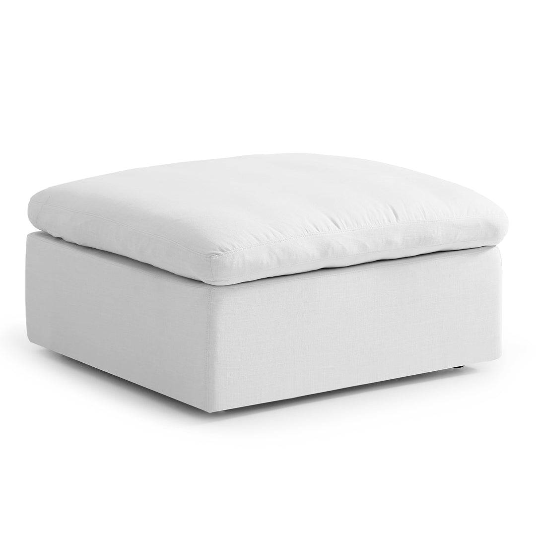 Tender Wabi Sabi Sofa Ottoman-White