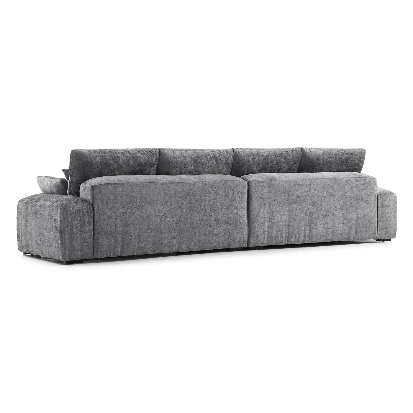 The Empress Camel Sofa-Gray-140.1"