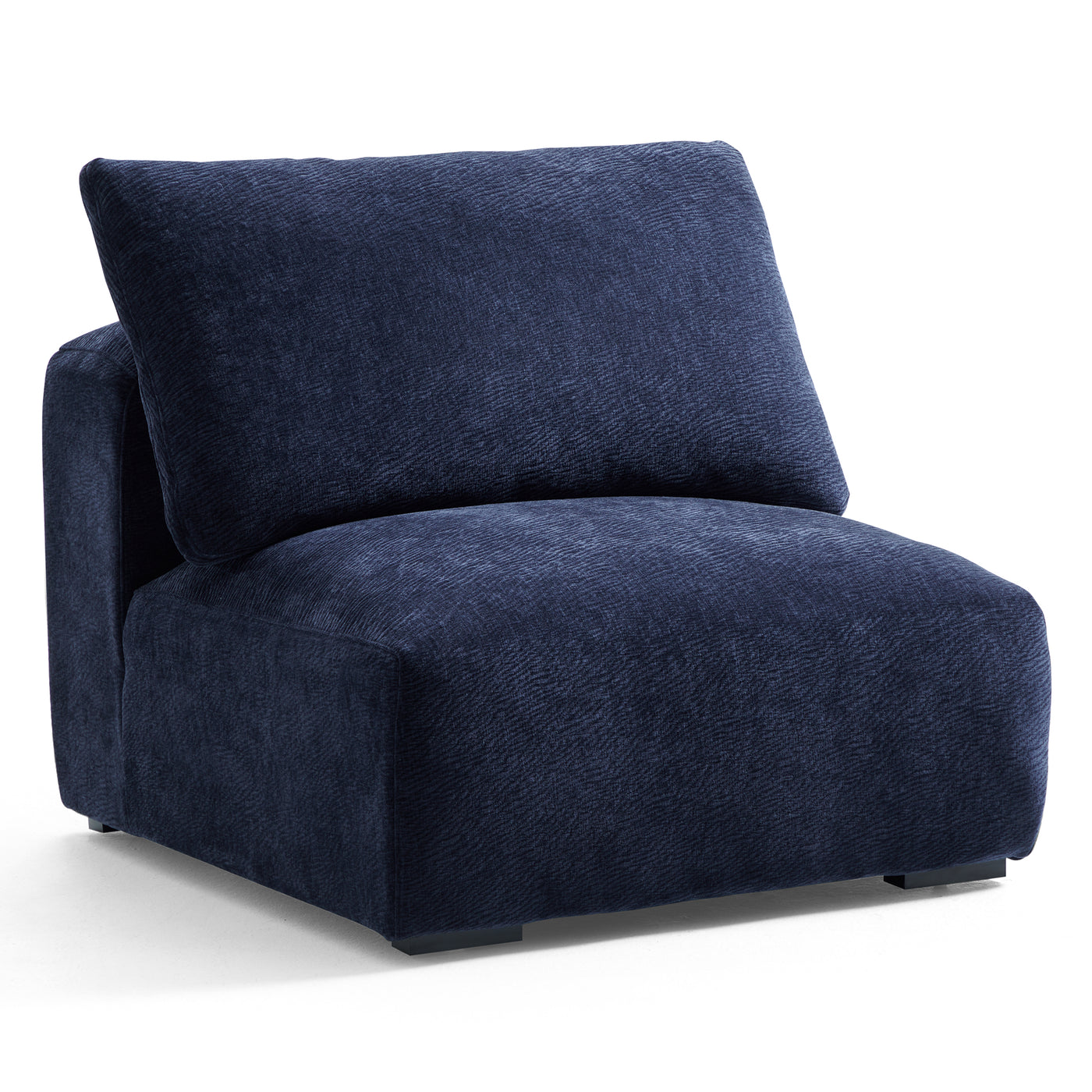 The Empress Green U Shaped Sectional-Navy Blue