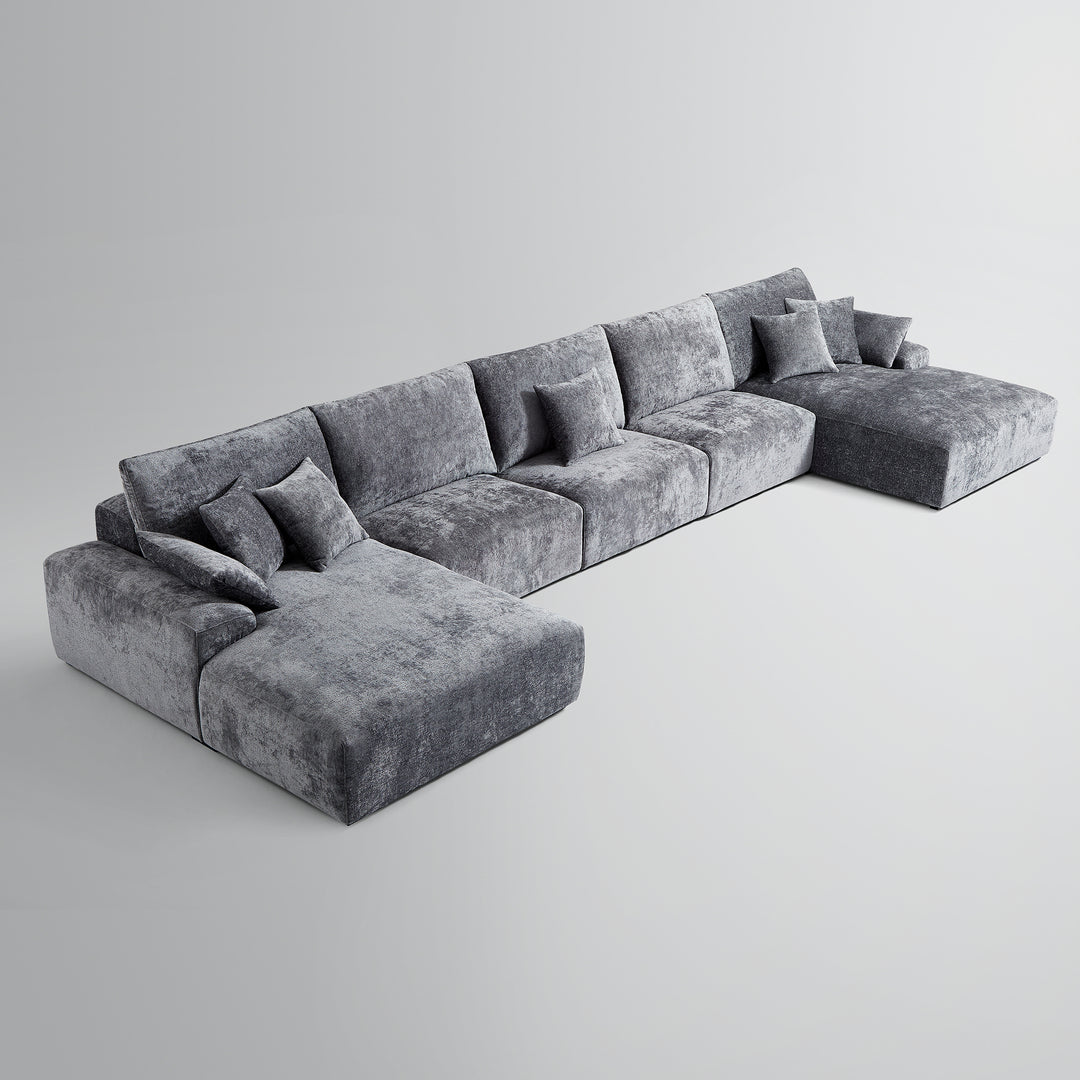 Empress Sofa | Modular Double Chaise Sofa with Expandable Seating