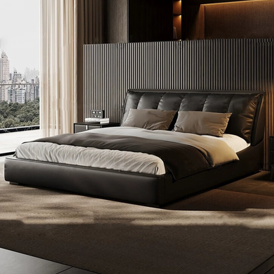 Metropolis Luxe Leather Bed