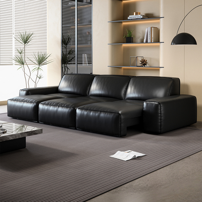 Domus Leather Power Sleeper Sofa