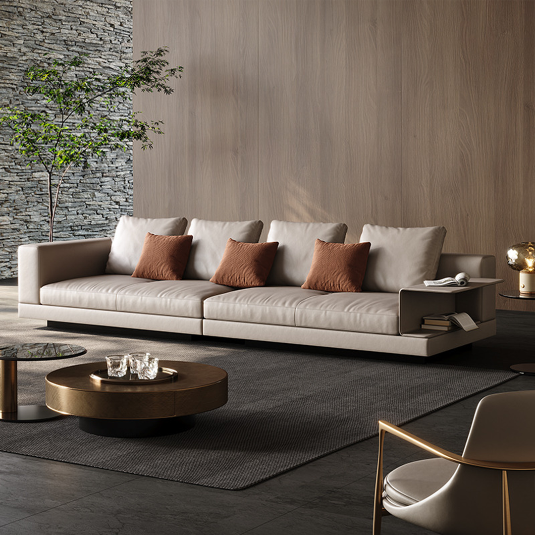 Connery Elevate Floating Leather Sofa