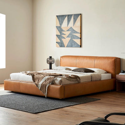 Cinnamon Leather Bed-Tan