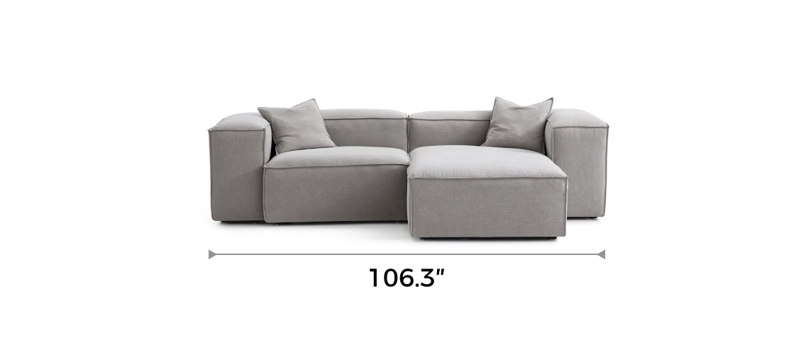 Freedom Modular New Gray Sectional Sofa