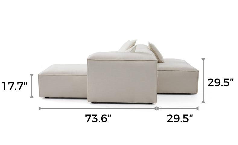 Freedom Modular Double-Sided Sectional Sofa