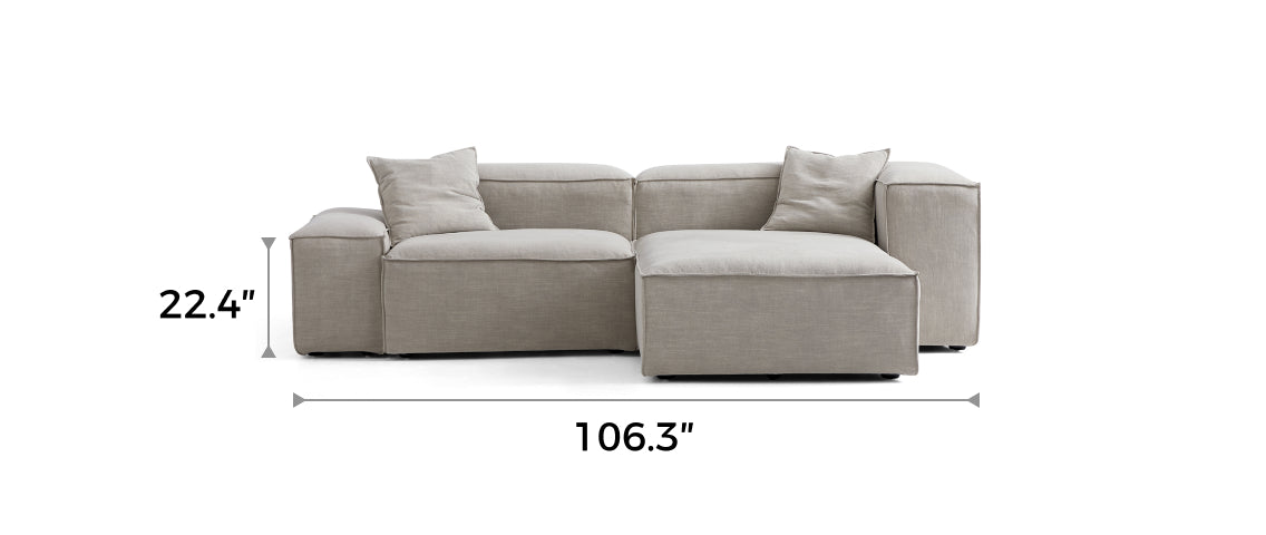 Freedom Modular New Gray Sectional Sofa