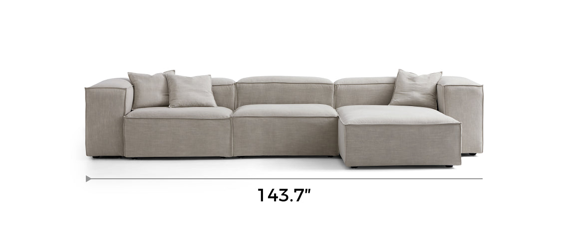 Freedom Modular New Gray Sectional Sofa