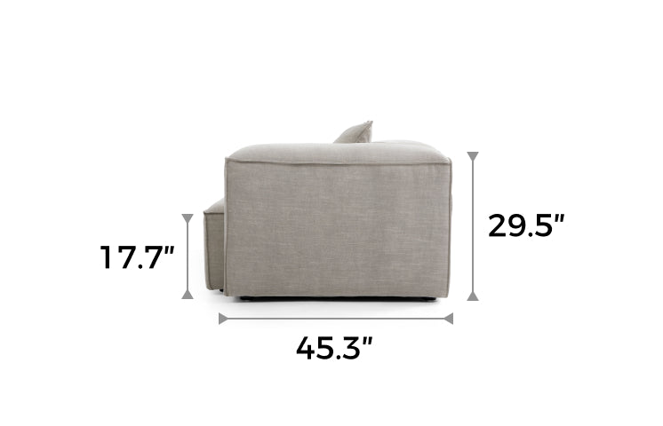 Freedom Modular New Gray Accent Armchair