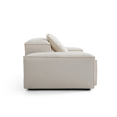 Freedom Modular Accent Armchair-Beige-Low