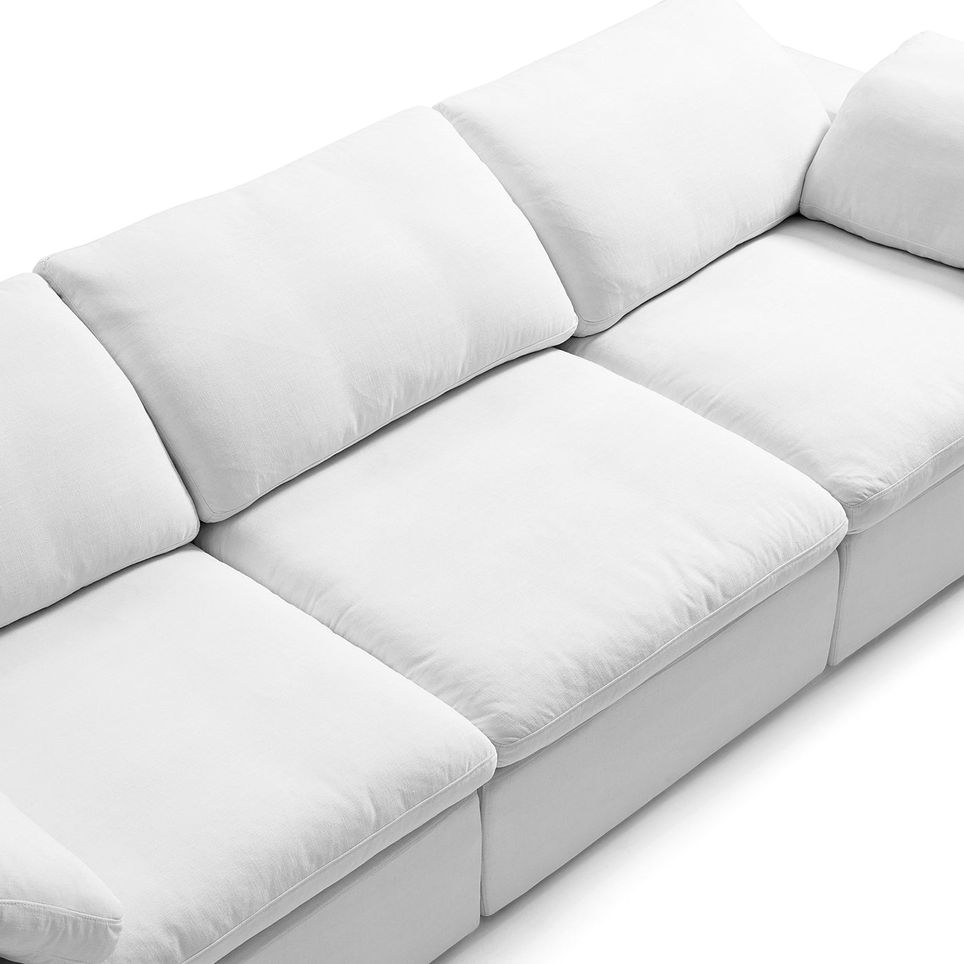 Tender Wabi Sabi Sand L Shaped Sectional-White