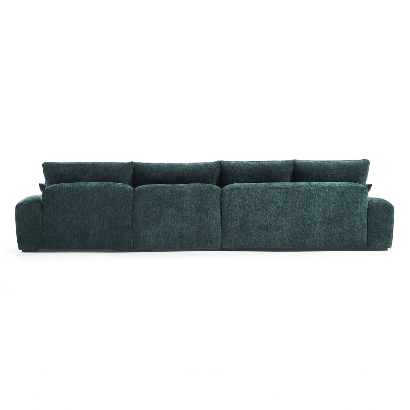 The Empress Green Sectional-Green-150.8″