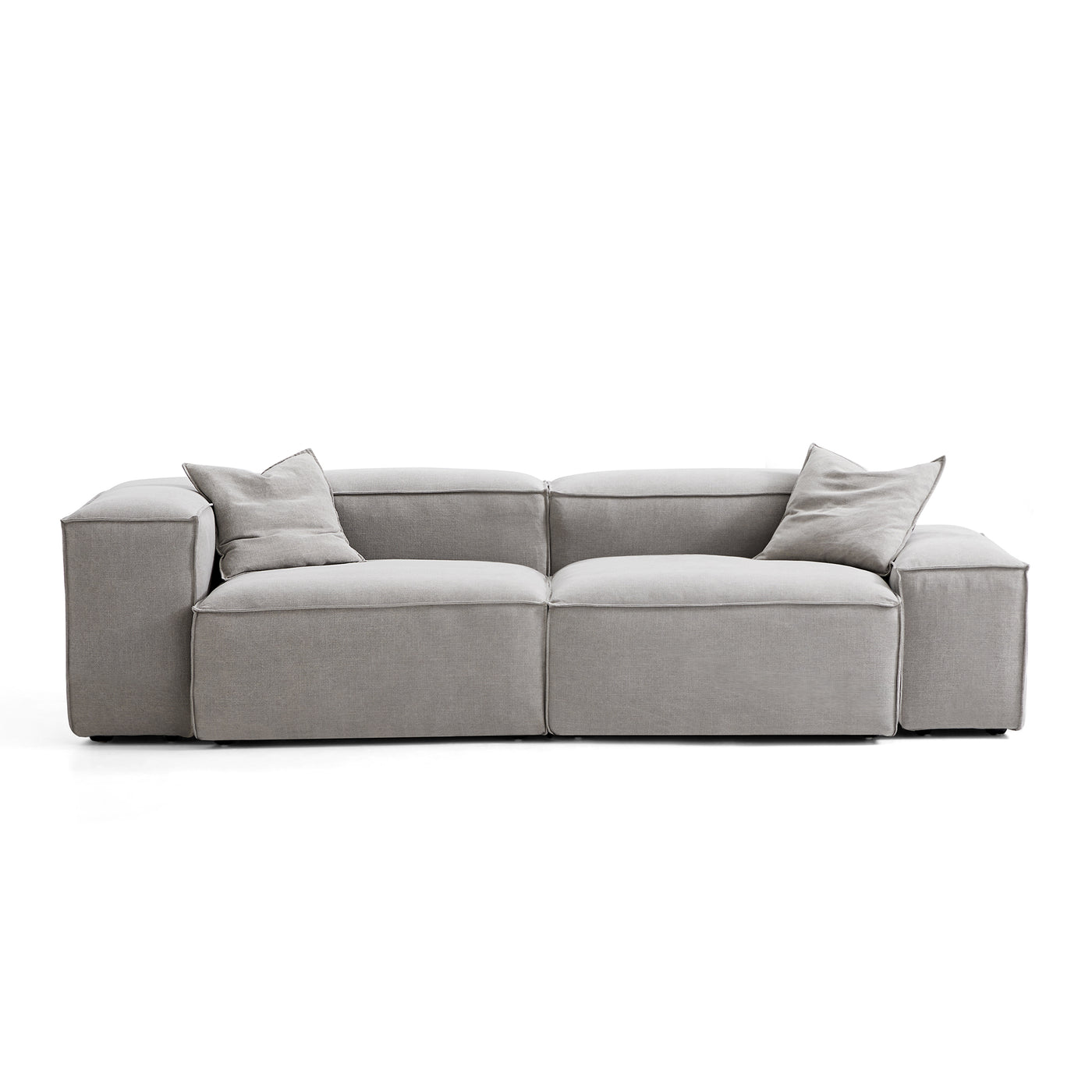 Freedom Modular Sofa-New Gray-106.3"-Low & High